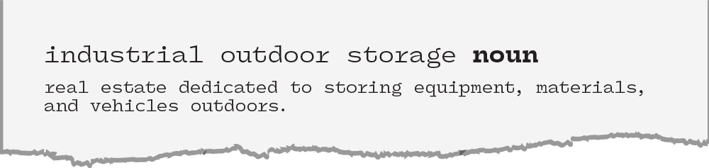 Definition of Industrial Outdoor Storage