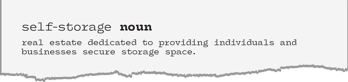 Definition for 'self-storage'